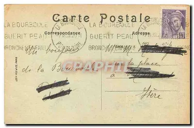 La Bourboule — La Roche des Fées et les Hôtels — LL — Verso