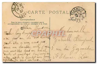 Clermont-Ferrand — Fontaine d'Amboise — wydawca OLAGNON, nr 1659 — Rewers