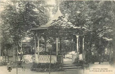 O Kiosque e os Jardins — Châtelguyon — L'Auvergne, n°344
