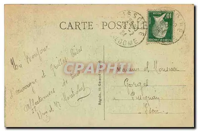 Saint-Babel — Torre da Hora — A Auvergne pitoresca — Verso