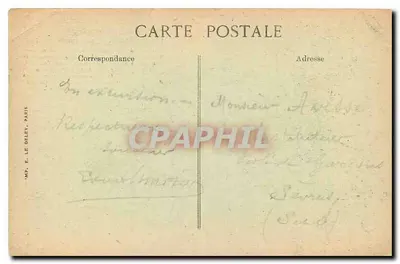 Ruínas do Castelo de Murols — Environs du Mont-Dore — Éditeur E. Le Deley, n° 2366 — Verso