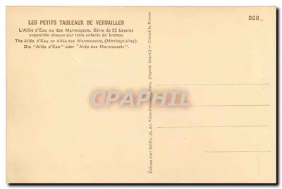 Aleja Wody lub Marmoussets — Versailles — Wydawnictwo Sztuki MONA — Rewers
