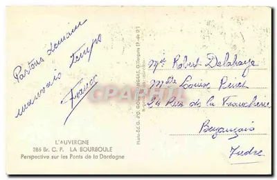 Périgueux — Perspektywa mostów Dordogne — Wyd. G.d.O. — Rewers
