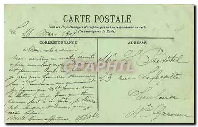 Royat — O Parque e a Estação Termal — LL. n°36 — Verso