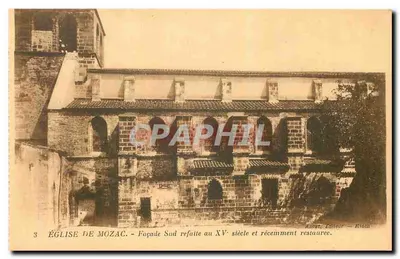 Igreja de Mozac — Fachaça Sul reconstruída no século XV e recentemente restaurada — Amat Editor, Riom