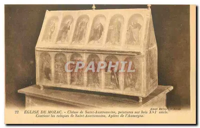 Igreja de Mozac — Cápsula de São Austremoine, pinturas em madeira do século XVI — Amat Editor - Bliom
