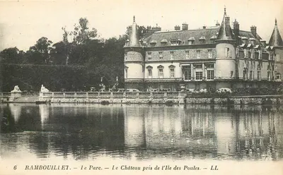 Rambouillet — O Parque — O Castelo visto da Ilha dos Galinhas — LL