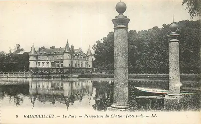 Rambouillet — Vista do Parque — Perspectiva do Castelo (lado sul) — LL
