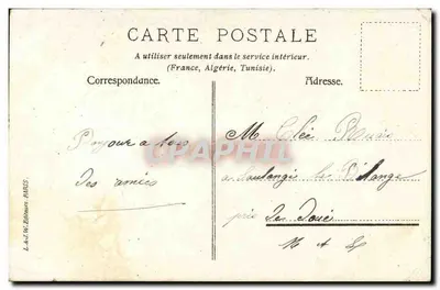 Peixe discreto — 1º de Abril — L. e J.W., Paris — Verso