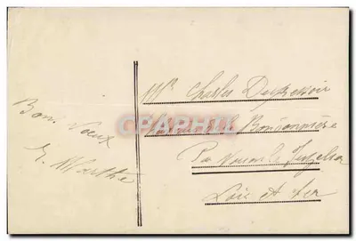Dos niños con corona de hiedra — Buen Año — editor Polo, n° 3002 — Reverso