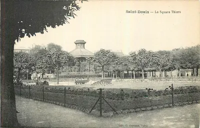 Saint-Denis — O Square Thiers — Edit. C. Septions, Tabac