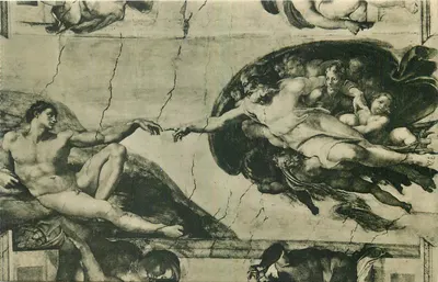 A Criação do Homem — Michel-Ange — Cappella Sistina — Série 294-2