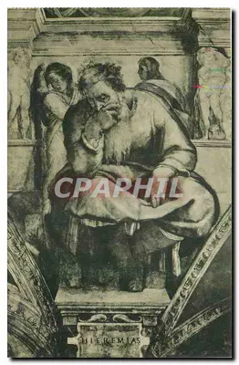 O Profeta Jeremias — Michel-Ange — Cappella Sistina, Cidade do Vaticano