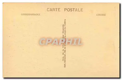 Stara pocztówka Côte d'Azur Toulon Le Port — Rewers