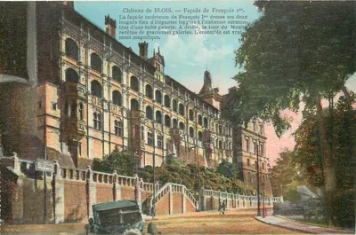 Castelo de BLOIS — Fachada de Francisco I — L. Le Cornang, Orléans