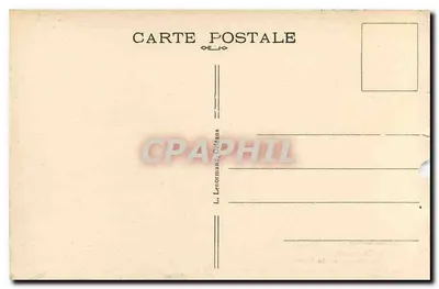 Amboise — O Castelo visto de avião — A Loire — L. Lenormand, Orléans, n°15 — Verso