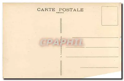 Castelo de Chaumont-sur-Loire — vista geral, lado sudoeste — do século XV ao XVI — editor L. Letormand, Orléans — Verso