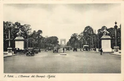 Paris — A Avenida dos Campos Elísios — editor Art et Valois