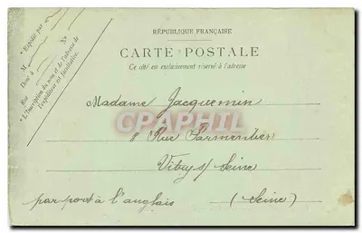 Fontainebleau — Het Paleis — De Avenue des Châteaux — LL. — Uitgever LL. — Achterkant