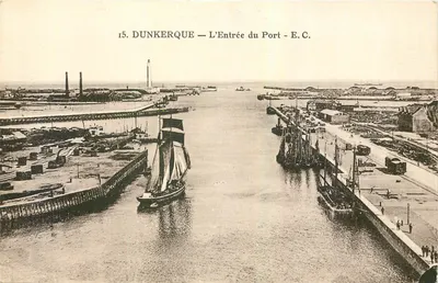 Dunkerque — A Entrada do Porto — E.C. — n°15