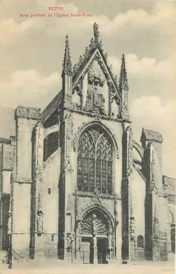 Reims — Pequena porta da Igreja de São Remi — J.S.R.