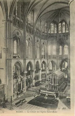 Reims — O Coro da Igreja de São Remi — ND Phot