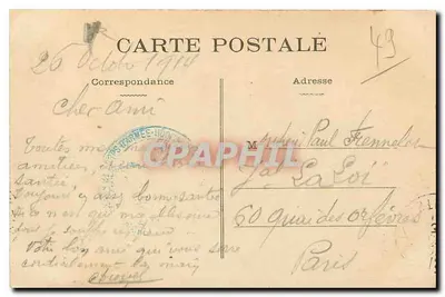 Angers — Zamek — Kolekcja Nowa - E. Chauvin, n°22 — Rewers
