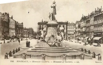 Bordeaux — Monument Gambetta — LL. — Selecta