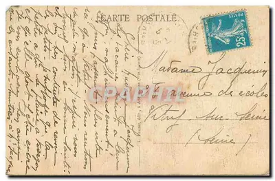 Pont de la Caille (Haute-Savoie) — ponte suspensa — editor L. Faurie, n° 1757 — Verso