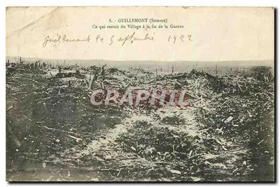 Guillemont (Somme) — O que restava do Village ao final da Guerra — J. Berneault, n°8