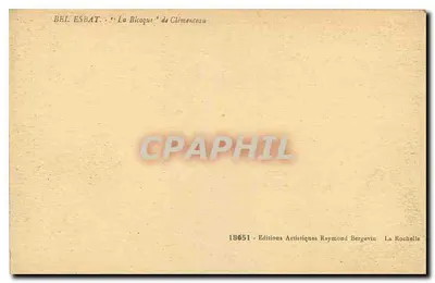 Saint-Vincent-sur-Jard — Vista da 'Bicoque' de Clémenceau — Edições Artísticas Raymond Bergevin — Verso