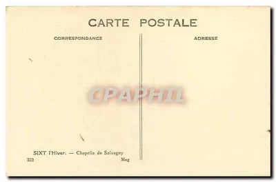 SIXT l'Hiver — Capela de Salvagny — Mag — Verso
