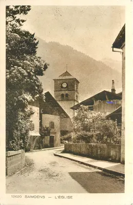 Samoëns — A Igreja — Editora Braun & Cie, Les Deux Savoies