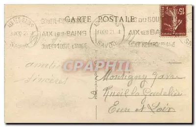 Abadia de HAUTECOMBE — Entorno de Aix-les-Bains — La Savoie Touristique — Verso