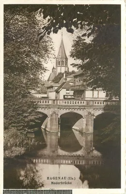 HAGENAU (Els.) — Moderbrücke — A. Kolbutter, Hagenau