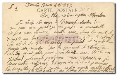 Rix-les-Bains (Savoie) — Il Grande Porto — Monte del Gatto 1500 m — editore L. Comte, n°12 — Verso