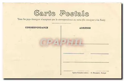 Bourges — A Torre do Pequeno Liceu (antigo Hotel de Ville) — E. Maquaire, n° 365 — Verso