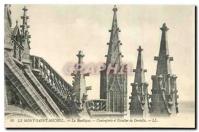 O Monte-Santo-Michel — A Basílica — Contraventos e Escada de Arame — LL. — N° 99