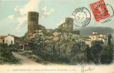 Saint-Étienne — Ruínas do Castelo de La Rochetaillée — LL.