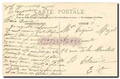 Saint-Étienne — Ruínas do Castelo de La Rochetaillée — LL. — Verso