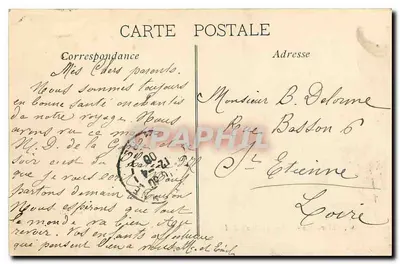 Marselha — O Castelo de If — E.L. n°10 — Verso
