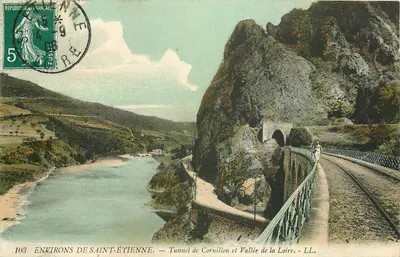 Ambiente de Saint-Étienne — Tunel de Cornillon e Vale da Loire — LL. — N° 103