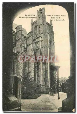 Nantes — Torre Norte da Catedral sob a Porta St-Pierre — F. Chappeau, Nantes