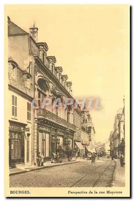 Bourges — Perspectiva da rue Moyenne