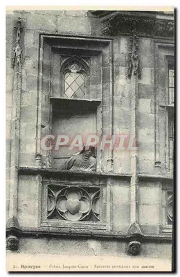 Bourges — Palácio Jacques-Cœur — Servente aguardando seu senhor