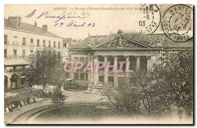 NANTES - O Museu de História Natural (Antigo Hotel das Alpes) — editor não visível, número de série ilegível