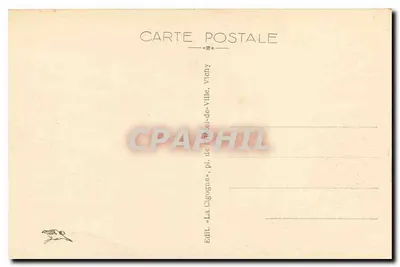 Andrezieux — Paisagens românticas da Planície do Forez — Edit. "La Cigogne", pt. de Vichy — Verso