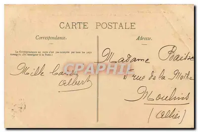 Nice - Terraça do Castelo e Escada Lesage — A Costa Azul. 1907. Editor não visível. — Verso