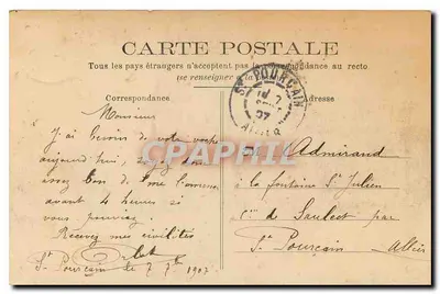 Paryż — Arc de Triomphe, Place du Carrousel — Oferta od firmy BEAUFILS & Cie — Rewers