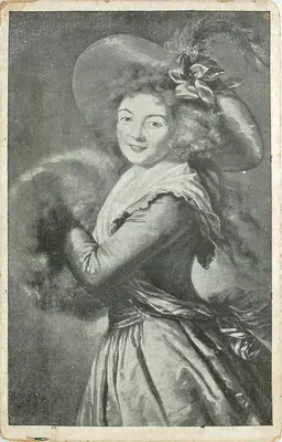 Mulher jovem em traje da época — retrato — LALLEMAND, Paris